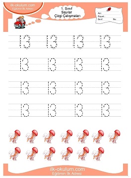 Çocuklar İçin Çizgi Çalışma Sayfaları 